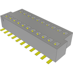 Conn Micro Socket Strip SKT 21 POS 1mm Solder ST SMD T/R