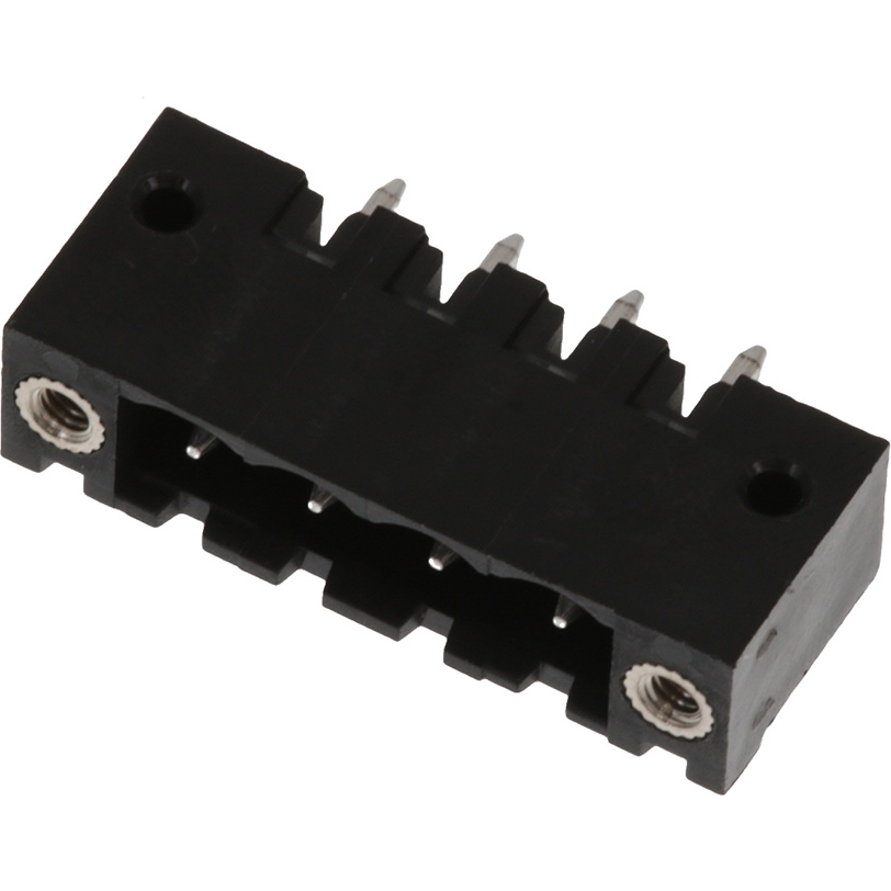 Molex-0395350004 连接器插头及 PCB 插座 Conn Shrouded Header (4 Sides) HDR 4 POS 5.08mm Solder ST Top Entry Thru-Hole Eurostyle