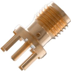 Cinch Connectivity Solutions-142-0701-231 Connector RF Conn SMA 0Hz to 18GHz 50Ohm Solder ST Thru-Hole RCP Gold Over Nickel Over Copper