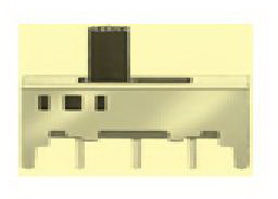 knitter-switch-MFP 211-N Switch Slide Switch Slide ON ON DPDT Top Slide 0.35A 30VDC 10000Cycles PC Pins Bracket Mount/Through Hole