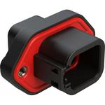 Conn Housing RCP 6 POS Crimp ST Panel Mount Black