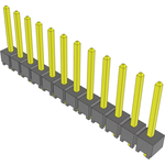 Conn Unshrouded Header HDR 12 POS 2.54mm Solder ST Top Entry Thru-Hole Bulk