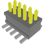 Conn Unshrouded Header HDR 10 POS 1.27mm Solder ST Top Entry SMD TIGER CLAW™ Tube