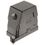 Hood 90° 10B Shell Size Powder Die Cast Aluminum Screw Lock Han®