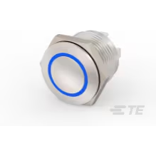 TE Connectivity-AV1610R712R04 Switch Push Button Switch Push Button OFF (ON) SPST Flush Round Button 2A 36VDC Momentary Panel Mount Solder Lug
