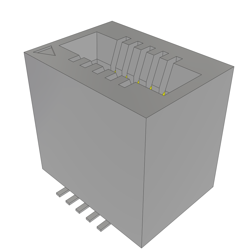 Samtec-MEC1-105-02-F-D-NP Steckverbinder, Kartenrand Conn Card Edge SKT 10 POS 1mm Solder ST SMD Tube