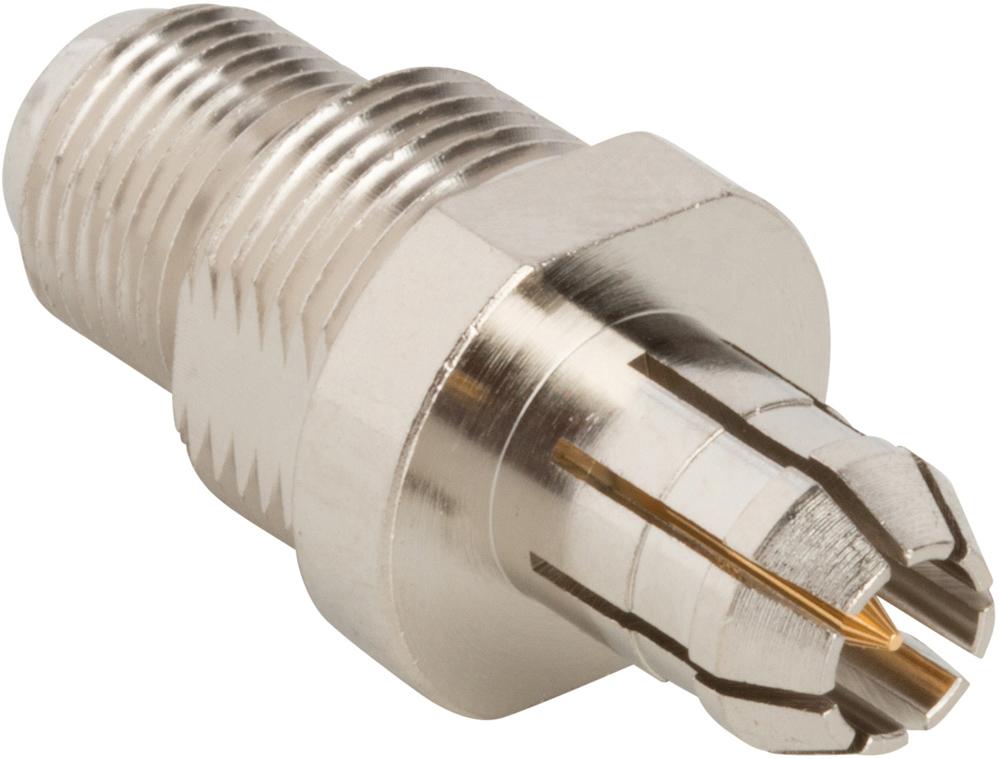 Amphenol RF-112532-12 RF-Steckverbinder Conn BNC Adapter 0Hz to 2GHz 75Ohm ST Panel Mount F/M Gold