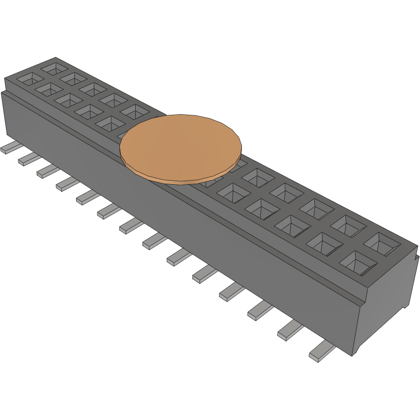 Samtec-CLM-114-02-F-D-K Steckverbinderleisten und Leiterplattenbuchsen Conn Micro Socket Strip SKT 28 POS 1mm Solder ST SMD Tube