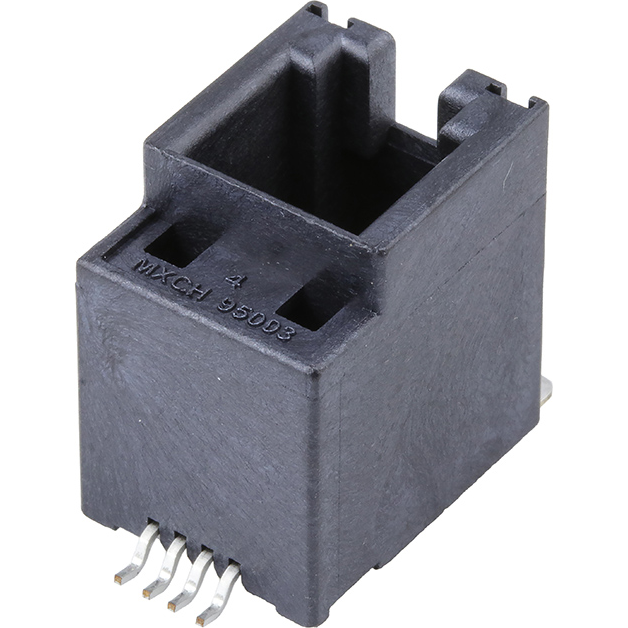 Molex-85510-5025 电话及电信连接器 Conn RJ-11 F 4 POS 1.27mm Solder ST SMD 4 Terminal 1 Port Cat 3 T/R