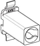 KYOCERA AVX Components Corporation-009296001553906 Cabezales del conector y receptáculos PCB Conn Wire to Board F 1 POS Solder ST SMD T/R