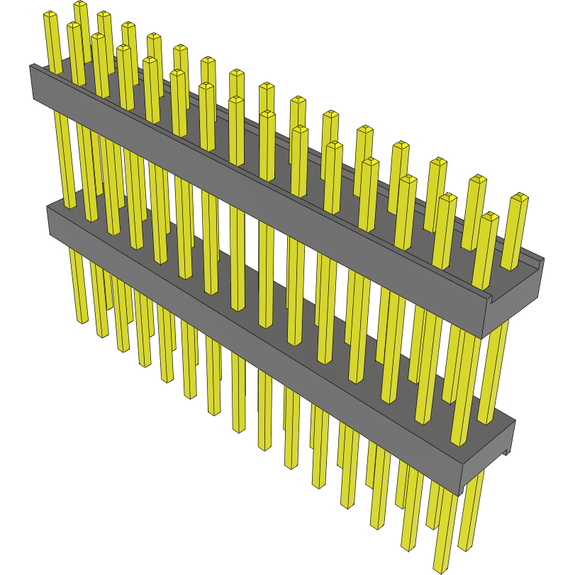 Samtec-EW-15-12-T-D-547 Cabezales del conector y receptáculos PCB Conn Board Stacker HDR 30 POS 2.54mm Solder ST Top Entry Thru-Hole Bulk