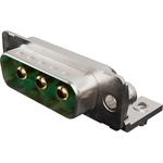 Conn D-Sub M 3Power POS 6.86mm Solder RA Thru-Hole 3 Terminal 1 Port Carton
