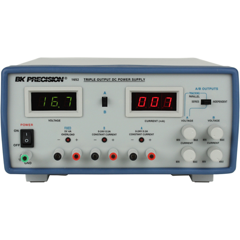 B&K Precision-1652 Werkstattnetzteile Triple Output Digital Display DC Power Supply