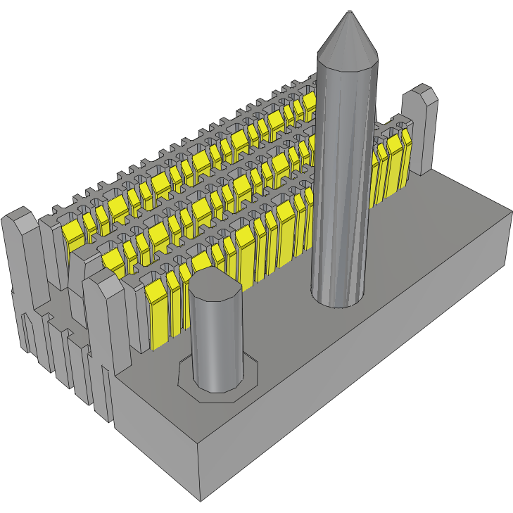 Samtec-EBTM-6-06-2.0-S-VT-1-L-A Blackplane del conector ExaMAX Backplane System, Vertical Header