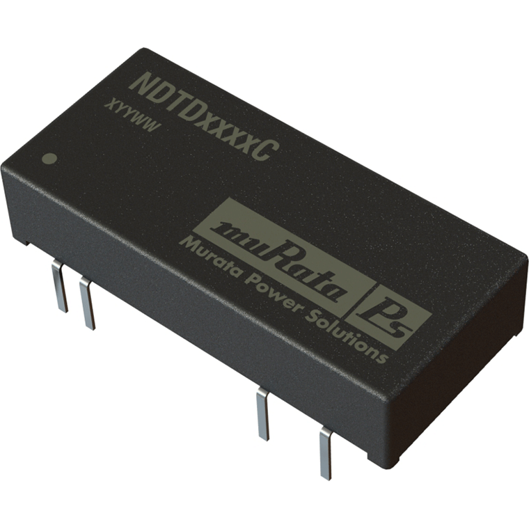 Murata Power Solutions-NDTD1215C DC to DC Converter and Switching Regulator Module Module DC-DC 12VIN 2-OUT -15V/15V -0.1A/0.1A 3W Medical 8-Pin DIP Module