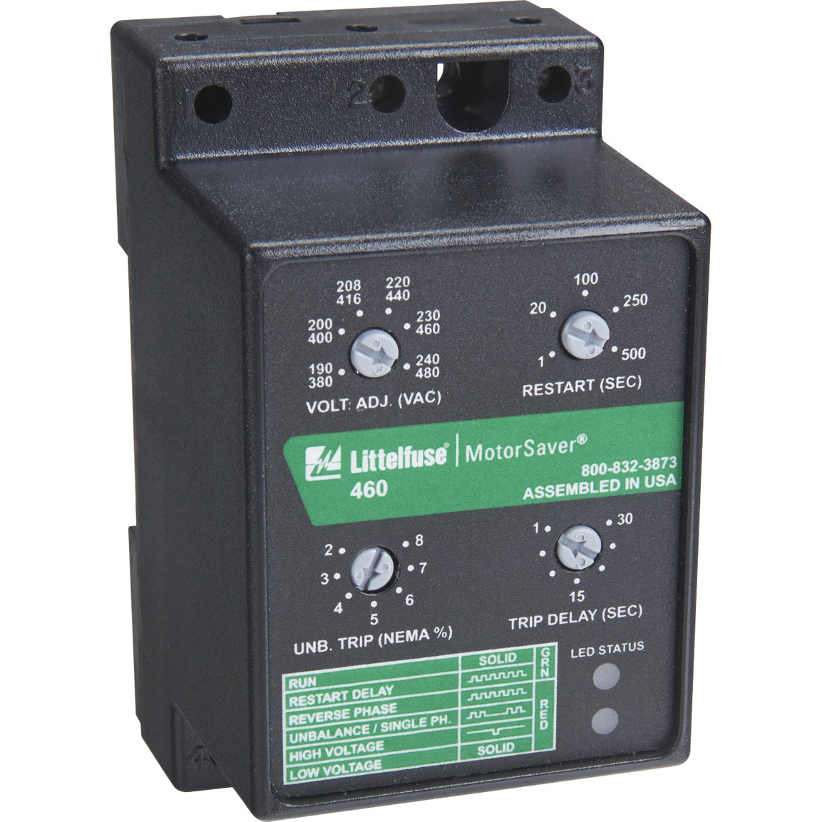Littelfuse-460-VBM Relè elettromeccanico 3-Phase Voltage Monitor Protection Relays