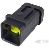 TE Connectivity-1717675-3 Einzeladersteckverbinder, Gehäuse Conn Housing 6 POS 4.5mm ST Cable Mount Black Bag