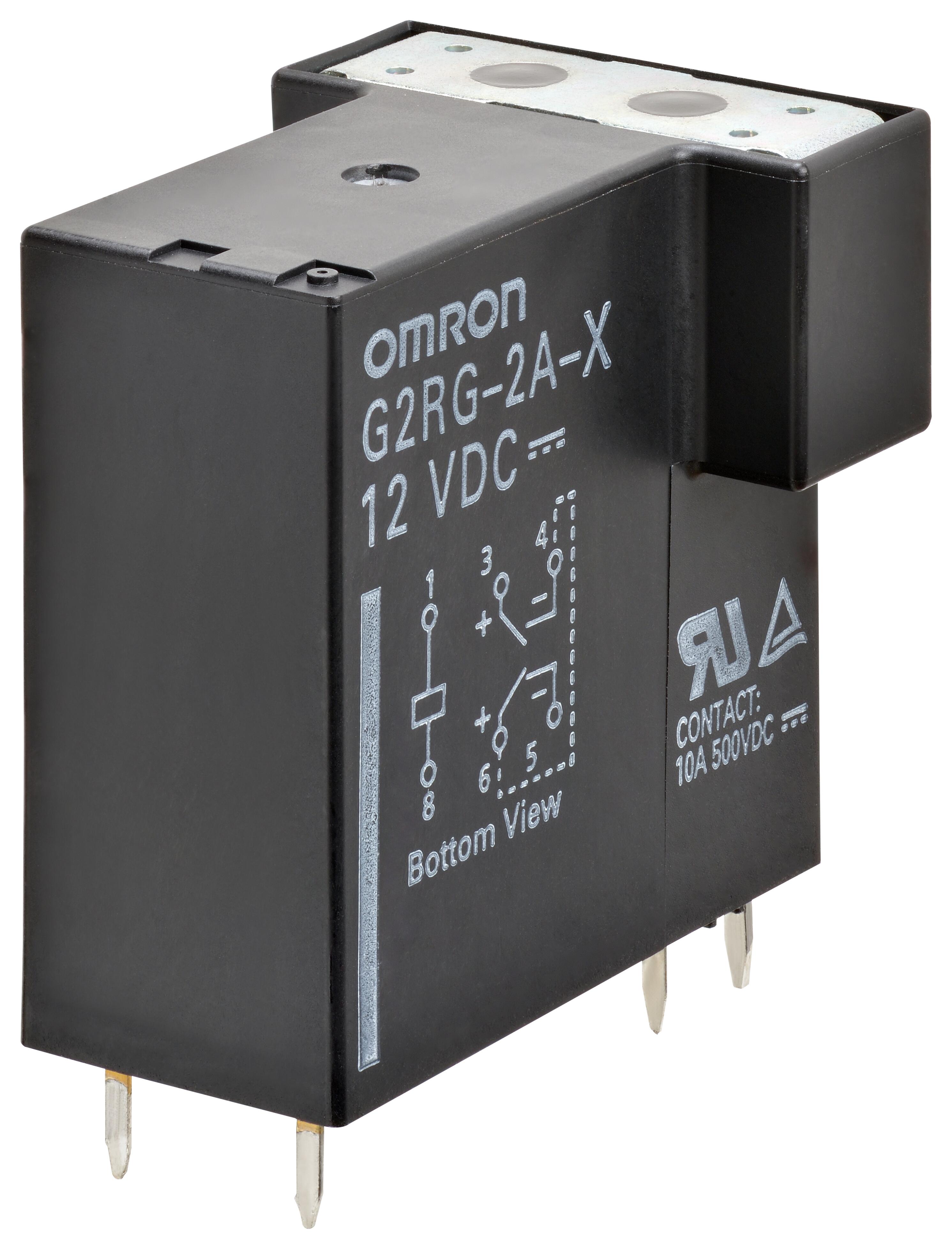 Omron-G2RG2AXDC12BYOMI Power Relays Power Relay 12VDC 10A DPST-NO(29x22.8x28.5)mm THT