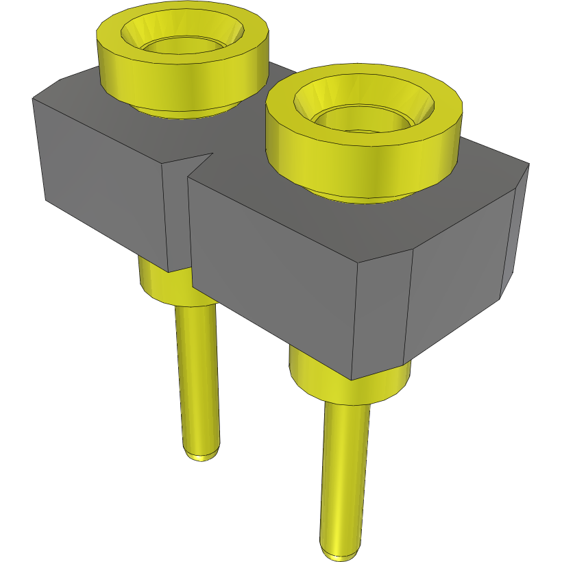 Samtec-SL-102-G-31 Steckverbinderleisten und Leiterplattenbuchsen Conn Socket Strip SKT 2 POS 2.54mm Solder ST Top Entry Thru-Hole Bulk