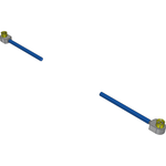 Cable Assembly 0.047 Flexiable Cable 0.1m 28AWG HMHF1 to HMHF1 PL-PL Bag