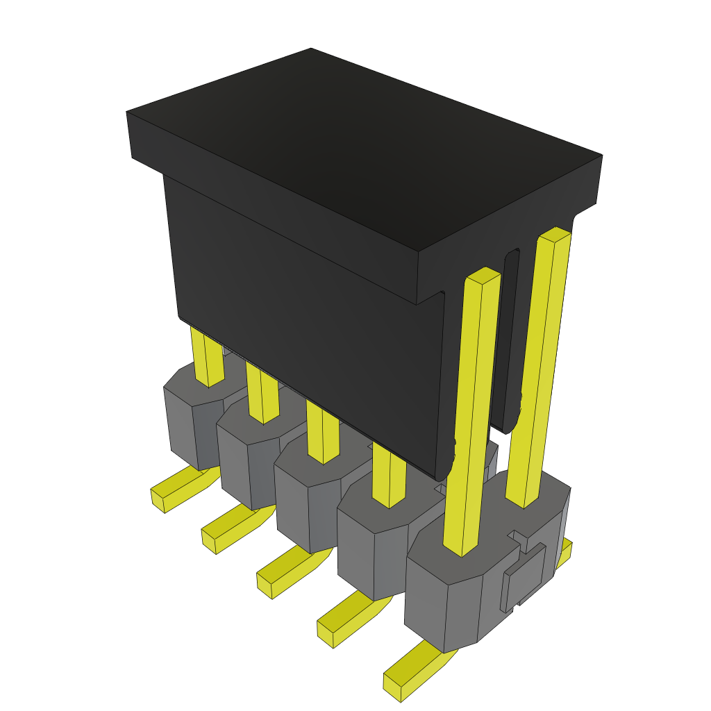 Samtec-TSM-105-02-S-DV-P-TR Steckverbinderleisten und Leiterplattenbuchsen Conn Unshrouded Header HDR 10 POS 2.54mm Solder ST Top Entry SMD T/R
