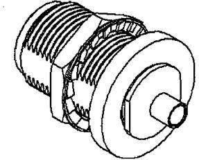 Radiall-R161336000W RF-Steckverbinder Conn Type N 0Hz to 11GHz 50Ohm Solder ST Panel Mount F Gold Over Nickel