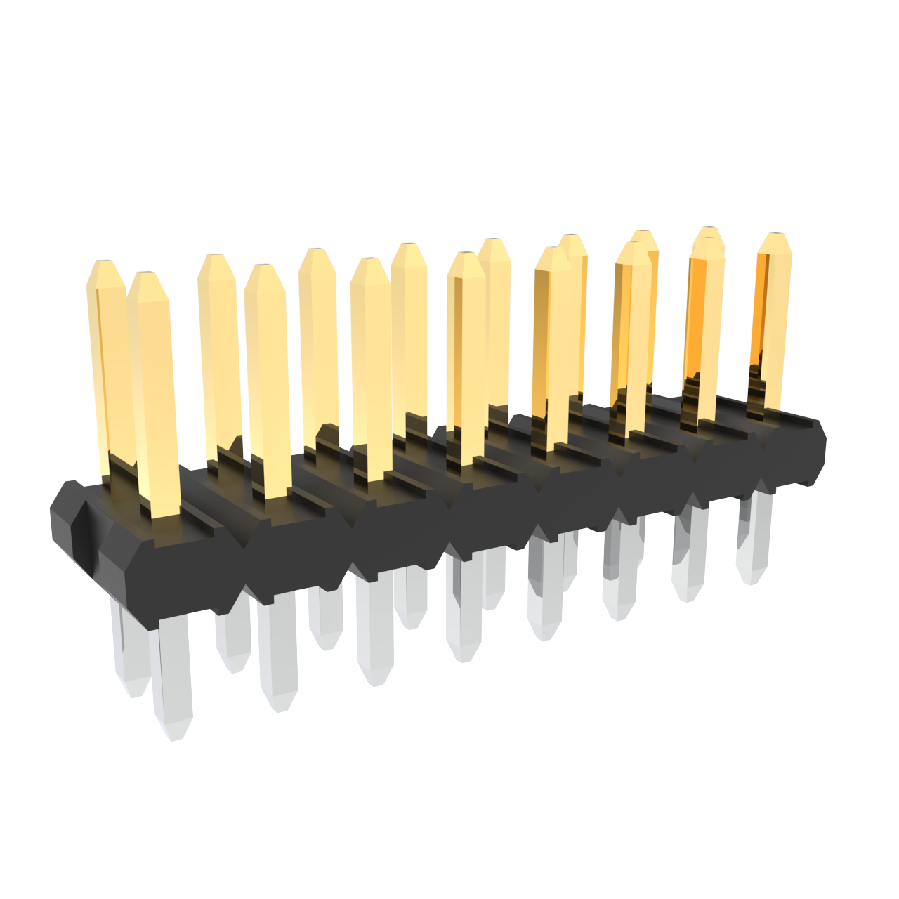 Amphenol Communications Solutions-57102-G06-08ULF Steckverbinderleisten und Leiterplattenbuchsen Minitek®, Board/Wire to Board Connectors, Unshrouded Headers - Through Hole - Double row - 16 Positions - 2mm (0.079inch) - Vertical