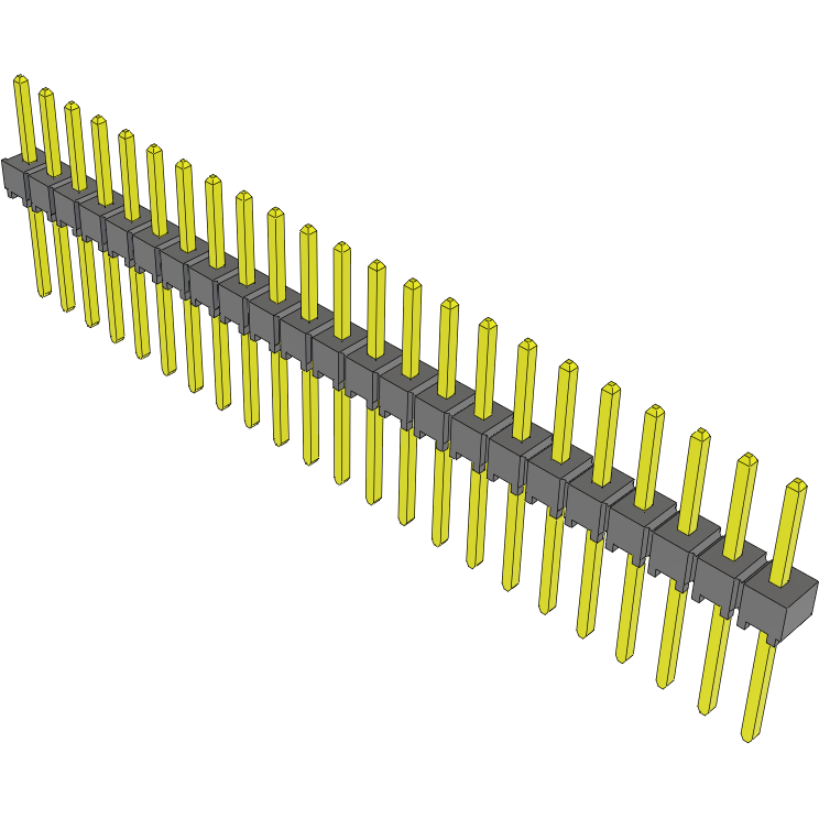 Samtec-TSW-123-22-G-S Connector Headers and PCB Receptacles Conn Unshrouded Header HDR 23 POS 2.54mm Solder ST Top Entry Thru-Hole Bulk
