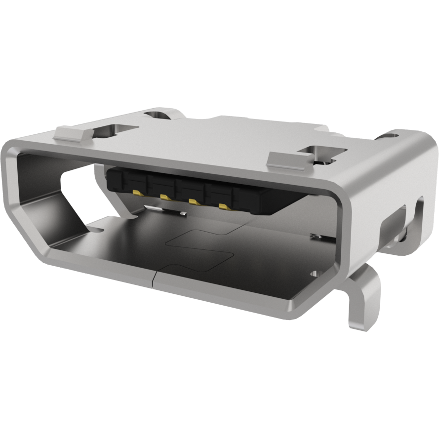 Amphenol Communications Solutions-10118193-0001LF Connector USB Micro USB 2.0, Input Output Connectors, B TYPE RECEPTACLE