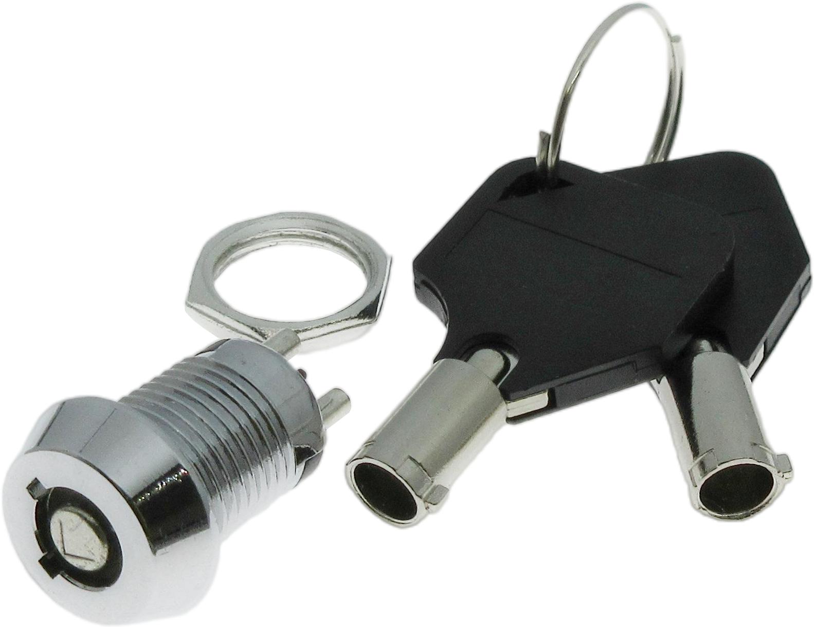 ADAM TECH-SW-R-K5-A Switch KeyLock Panel Mount Keylock Switch