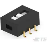 TE Connectivity-1825011-6 Interruptor corredizo Switch Slide DPDT Flush Slide 20VDC 0.4VA Gull Wing SMD T/R