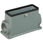 Surface Mount Housing 90° 24B Shell Size Powder Die Cast Aluminum Central Lock Han®