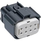 Molex-0194180022 Einzeladersteckverbinder, Gehäuse Conn Housing RCP 8 POS 5.84mm Crimp ST Cable Mount Black MX150L™ Bag