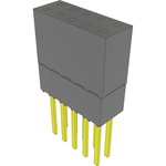 Conn Elevated Socket SKT 10 POS 2.54mm Solder ST Top Entry Thru-Hole Tube
