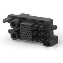 TE Connectivity-242-27-01100 Einzeladersteckverbinder, Gehäuse Conn Housing RCP 2/6/32 POS Crimp ST Panel Mount Black Bulk