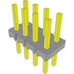 Conn Unshrouded Header HDR 8 POS 2.54mm Solder ST Top Entry Thru-Hole Bulk