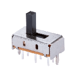 Switch Slide ON ON DPDT Raised Slide 0.3A 50VDC 10000Cycles PC Pins Thru-Hole