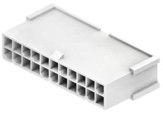 CnC Tech, LLC-4282-3-22-D Gaine de câblage de raccordement discret Conn Housing PL 22 POS 4.2mm Crimp ST Cable Mount White Bag