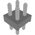 Conn Unshrouded Header HDR 4 POS 2mm Solder ST Top Entry Thru-Hole Bulk