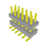 Conn Board Stacker HDR 12 POS 2mm Solder ST Top Entry SMD Tube