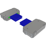 Cable Assembly Twinax 0.61m 30AWG Board to Board to Board to Board M-M EDGE RATE® Bag
