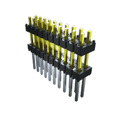 Samtec-EW-06-09-S-S-300-LL Cabezales del conector y receptáculos PCB Conn Board Stacker HDR 6 POS 2.54mm Solder ST Top Entry Thru-Hole Bulk