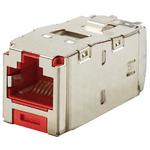 Conn RJ-45 F 8 POS ST Cable Mount 8 Terminal 1 Port Cat 6a