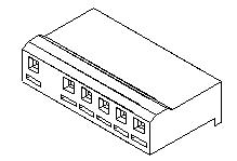 Molex-09-50-1083 分立接线罩连接器 Conn Housing RCP 8 POS 3.96mm Crimp ST Cable Mount Off-White SPOX™ Bag