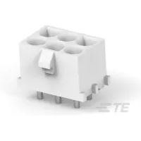 TE Connectivity-1586090-3 Steckverbinderleisten und Leiterplattenbuchsen Conn Wire to Board HDR 6Power POS 6.35mm Solder ST Thru-Hole Bag