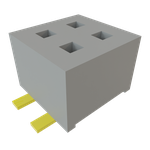 Conn Socket Strip SKT 4 POS 1.27mm Solder ST Top Entry SMD TIGER CLAW™ Bag