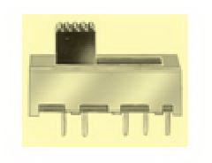 knitter-switch-MFP 2424 Interruptor corredizo Switch Slide ON ON ON ON DP4T Top Slide 0.35A 30VDC 10000Cycles PC Pins Thru-Hole