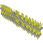 Conn Board Stacker HDR 96 POS 2mm Solder ST Top Entry Thru-Hole Bulk