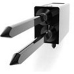 Connector Accessories Guide Module Straight Zinc Alloy Nickel Package