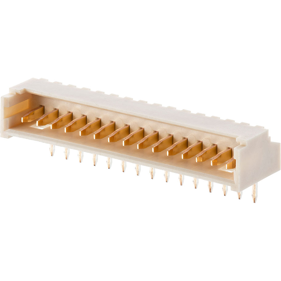 Molex-0530481460 Cabezales del conector y receptáculos PCB Conn Shrouded Header (4 Sides) HDR 14 POS 1.25mm Solder RA Side Entry Thru-Hole PicoBlade Tray